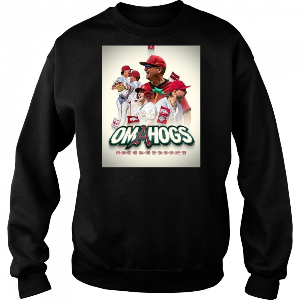 Arkansas Baseball Omahogs 2025 NCAA Super Regional Champions Home Decor Poster T-Shirt Hoodie