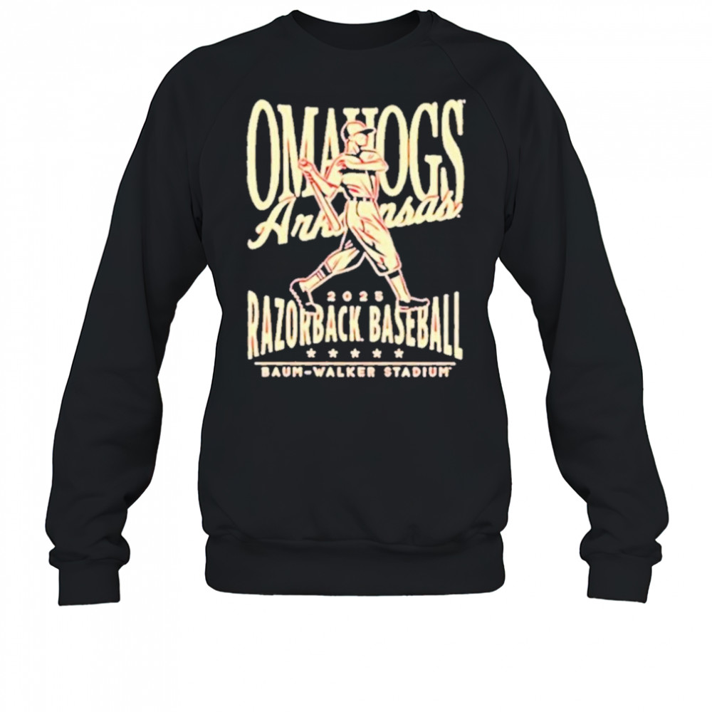 Arkansas Razorbacks Omahogs Baseball 2025 College World SeriesT-Shirt Sweatshirt