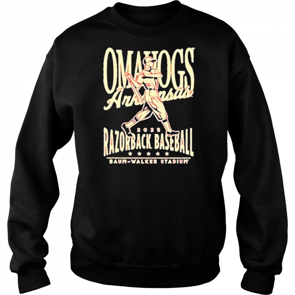 Arkansas Razorbacks Omahogs Baseball 2025 College World SeriesT-Shirt Hoodie