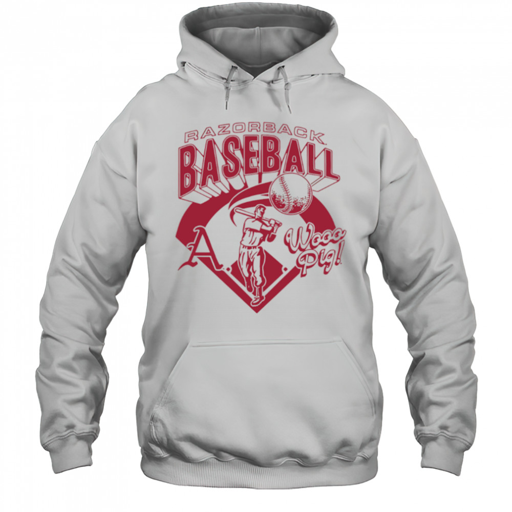 Arkansas Razorbacks Wooo Pig Baseball Vintage Sports shirt Hoodie