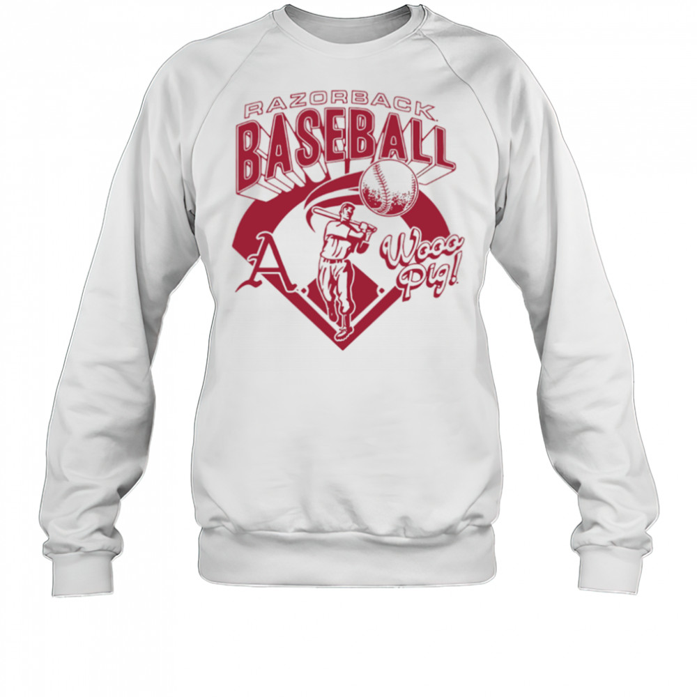 Arkansas Razorbacks Wooo Pig Baseball Vintage Sports shirt Sweatshirt