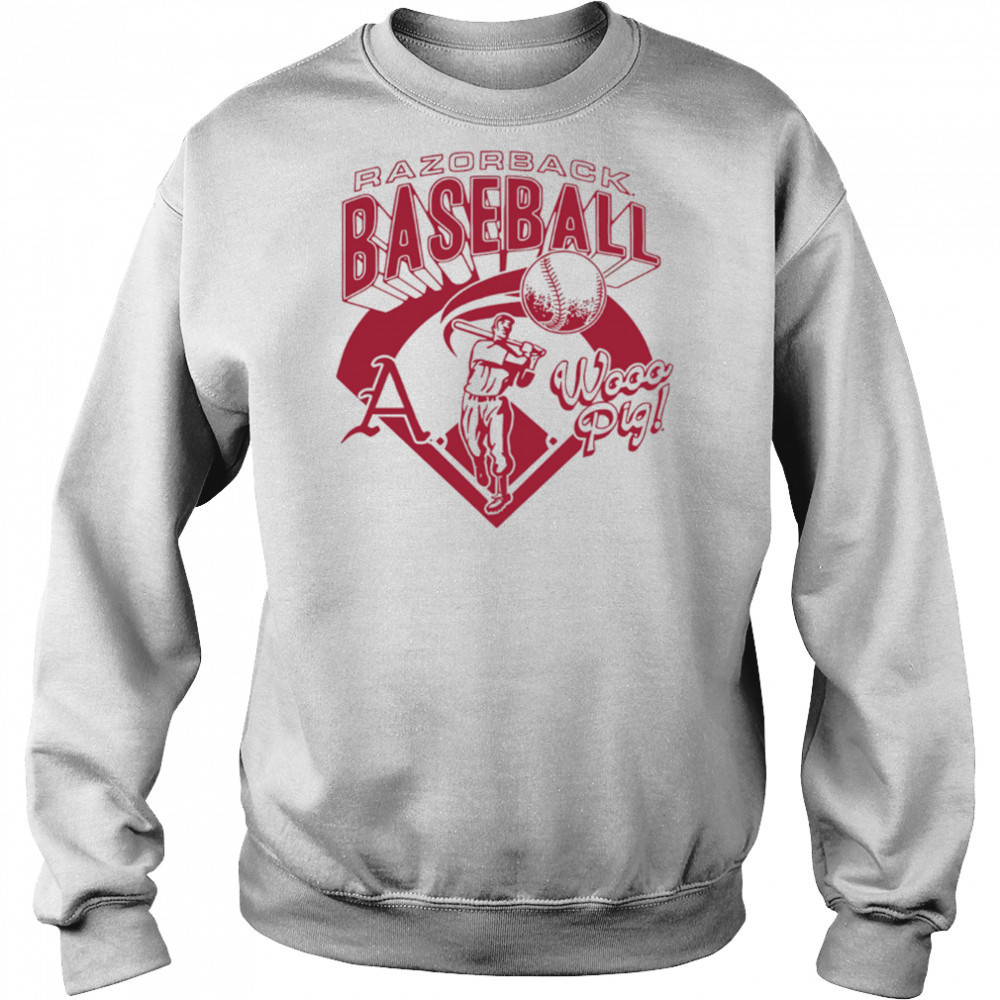 Arkansas Razorbacks Wooo Pig Baseball Vintage Sports shirt Hoodie