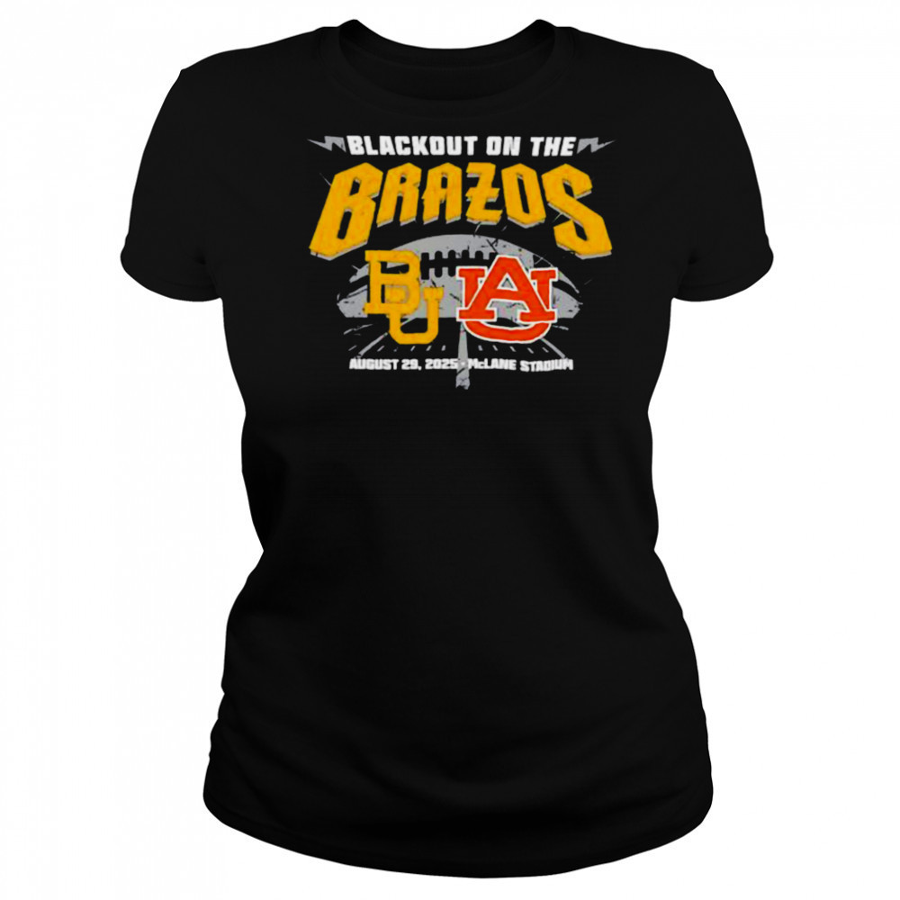 Baylor Bears vs Auburn Tigers Blackout On The Brazos 2025 shirt Women's T-shirt