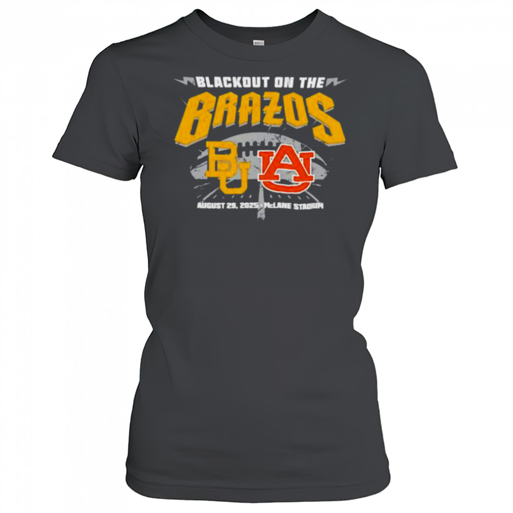 Baylor Bears vs Auburn Tigers Blackout On The Brazos 2025 shirt Women's T-shirt