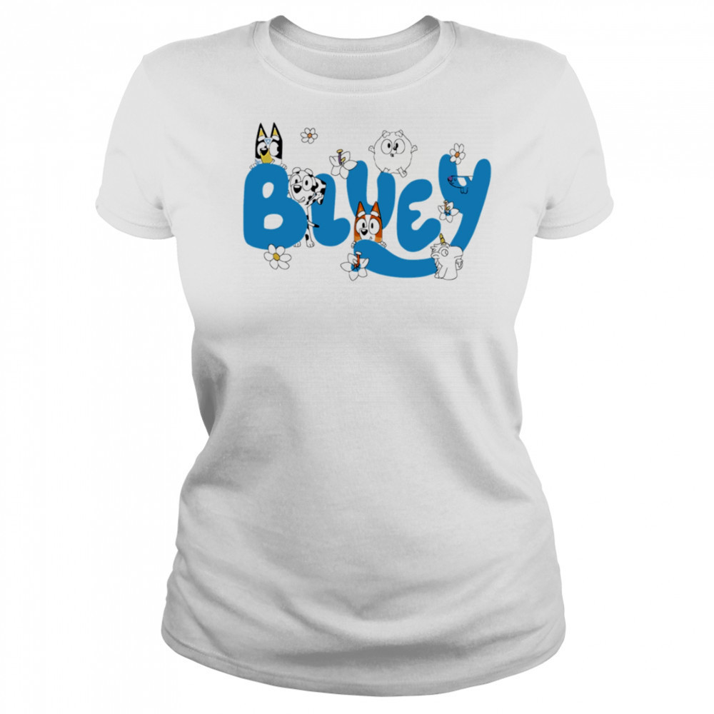 Bluey Logo Characters funny shirt Women's T-shirt