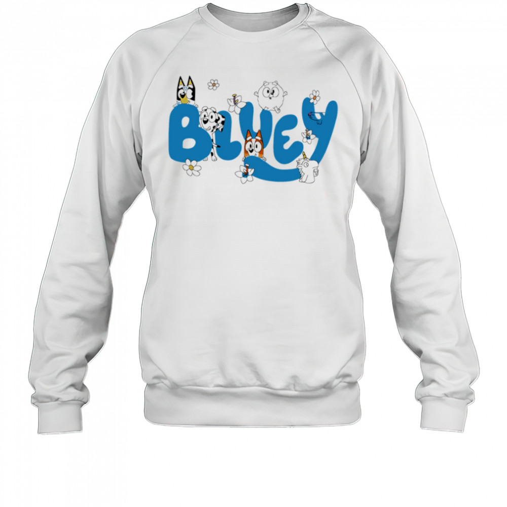 Bluey Logo Characters funny shirt Sweatshirt