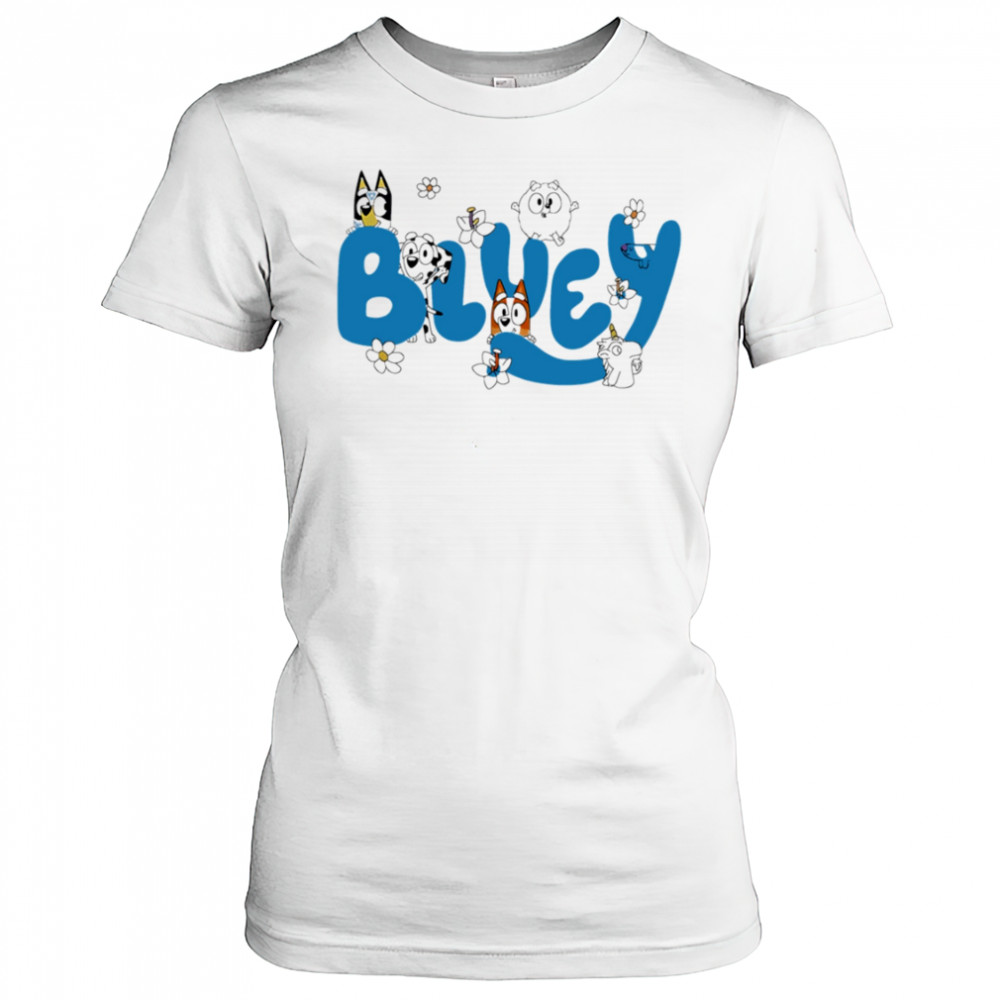 Bluey Logo Characters funny shirt Women's T-shirt