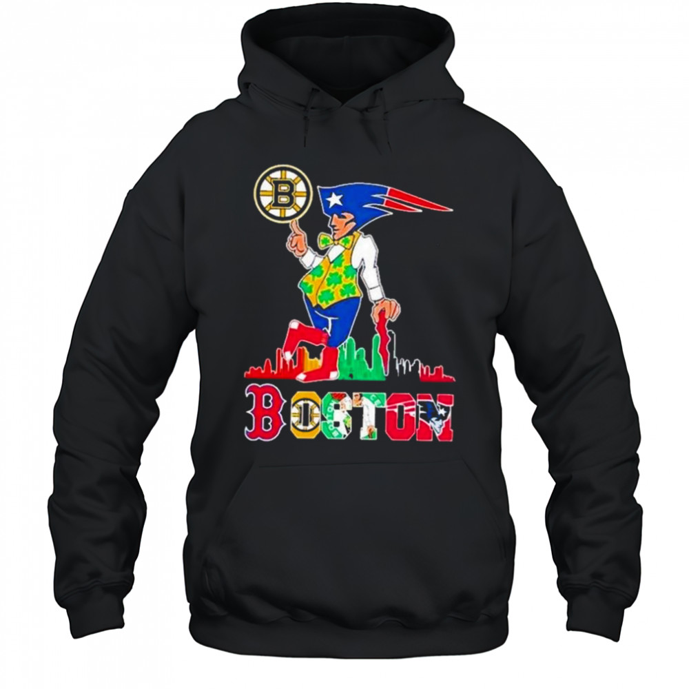 Boston Skyline Retro Sports Teams Logo 2025 Shirt Hoodie
