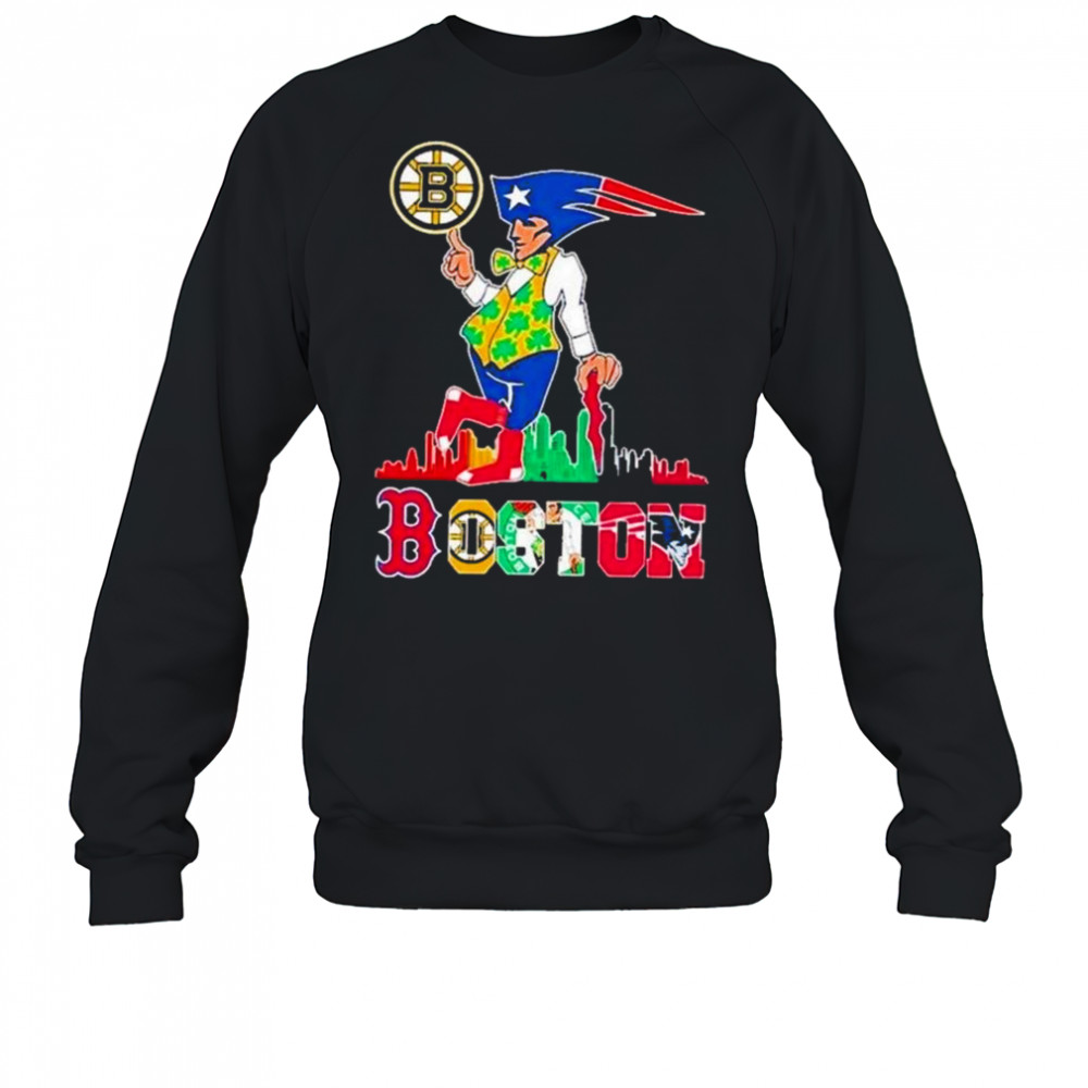 Boston Skyline Retro Sports Teams Logo 2025 Shirt Sweatshirt