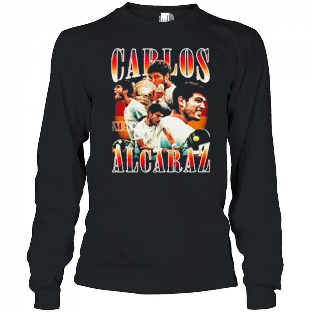 Carlos Alcaraz Graphic Tee Prince Of Clay Wins The Champion Roland Garros 2025 shirt Long Sleeved