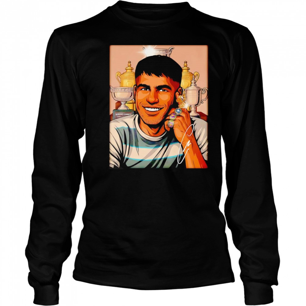 Carlos Alcaraz Roland Garros Champion shirt Long Sleeved