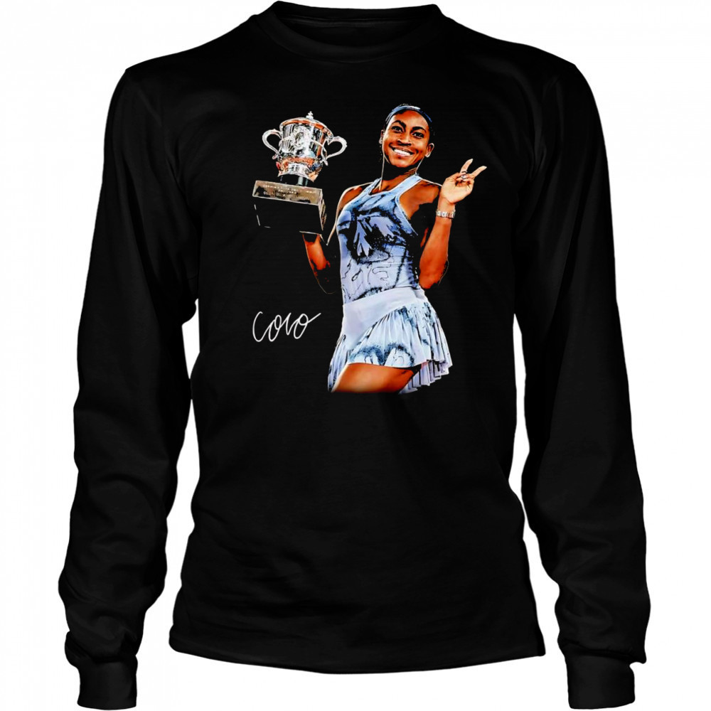 Coco Gauff French Open Deuces shirt Long Sleeved