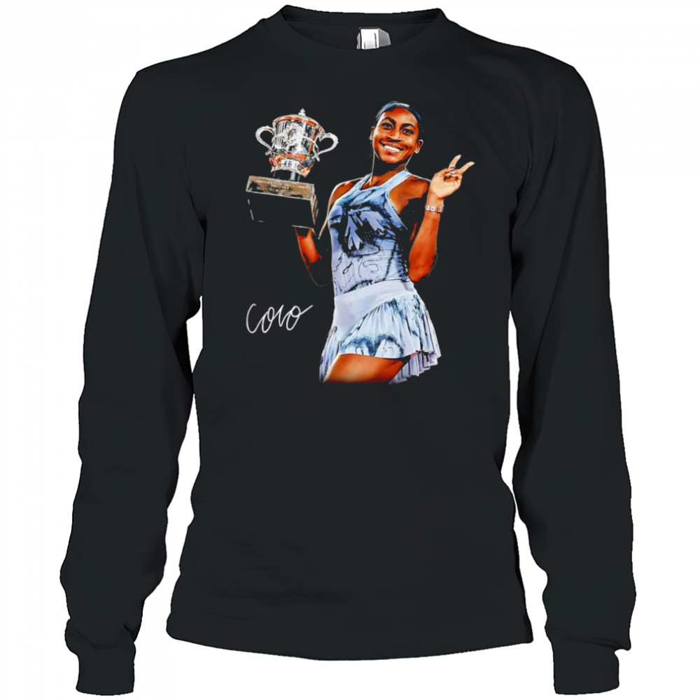 Coco Gauff French Open Deuces shirt Long Sleeved