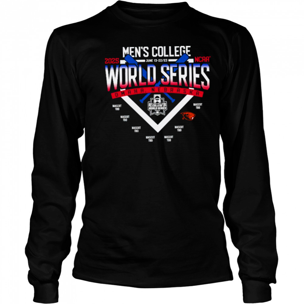 College World Searies 8 Team Tee with Beaver 2025 shirt Long Sleeved
