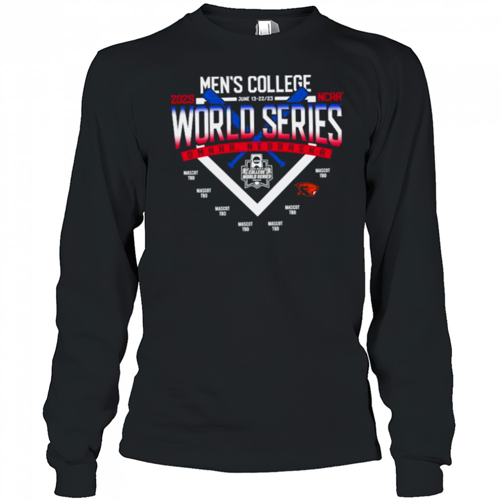 College World Searies 8 Team Tee with Beaver 2025 shirt Long Sleeved