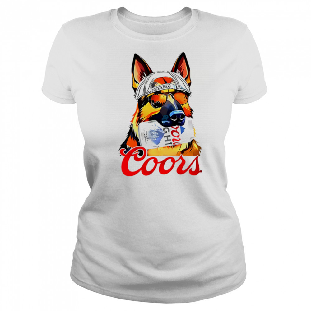 Dog Coors Light beer shirt Women's T-shirt