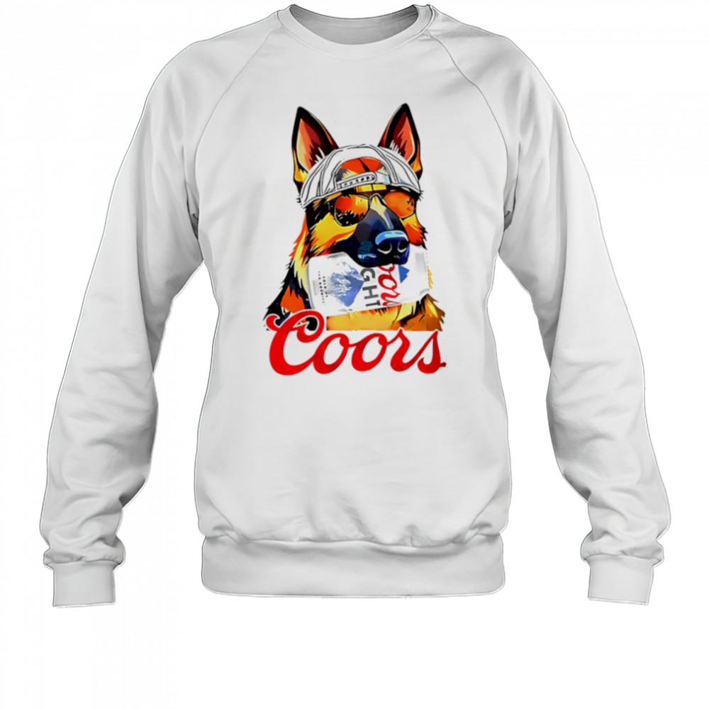 Dog Coors Light beer shirt Sweatshirt