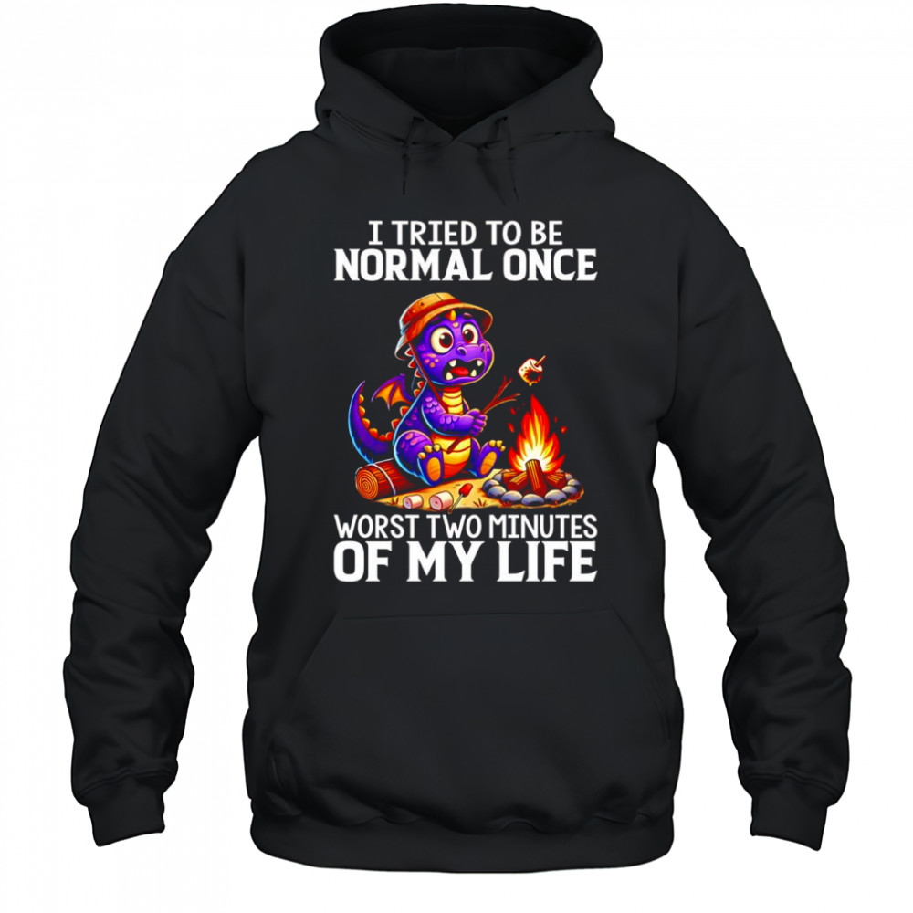 Dragon I tried to be normal once worst two minutes of my life shirt Hoodie