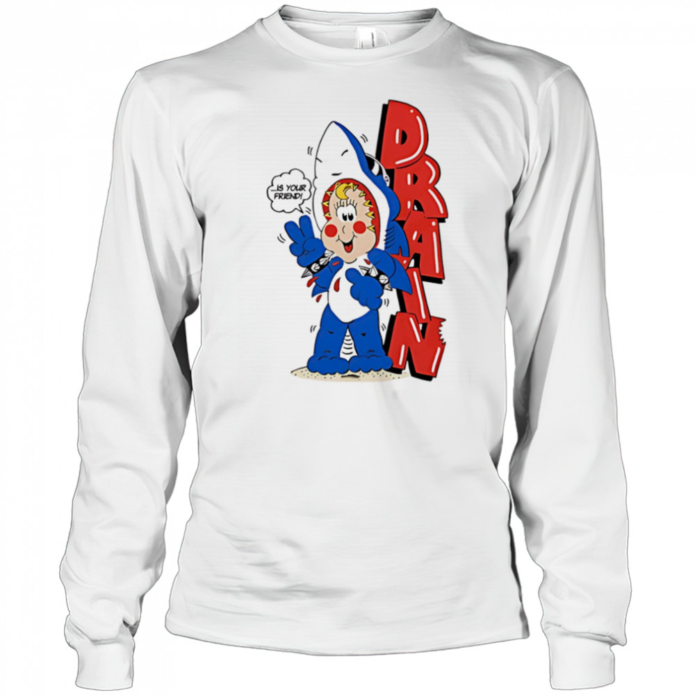 Drain Freako shark shirt Long Sleeved