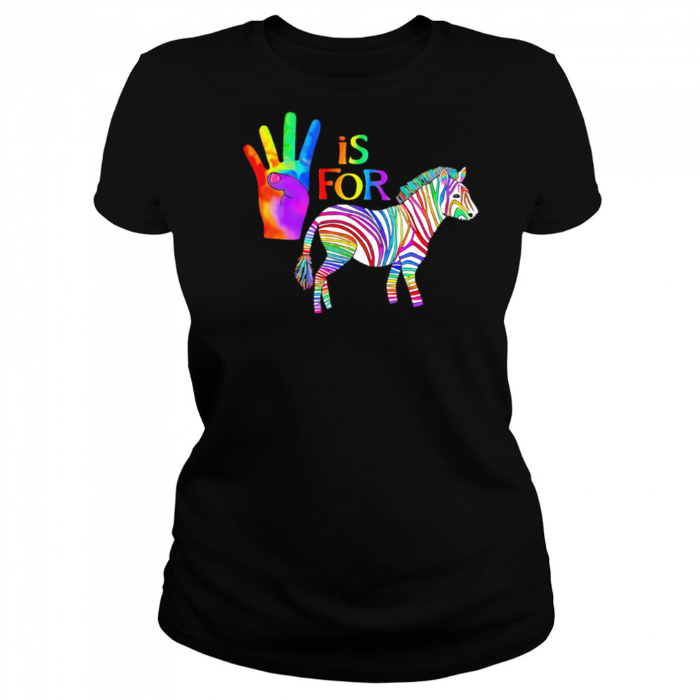 Ed The Zebra is For pride shirt Women's T-shirt