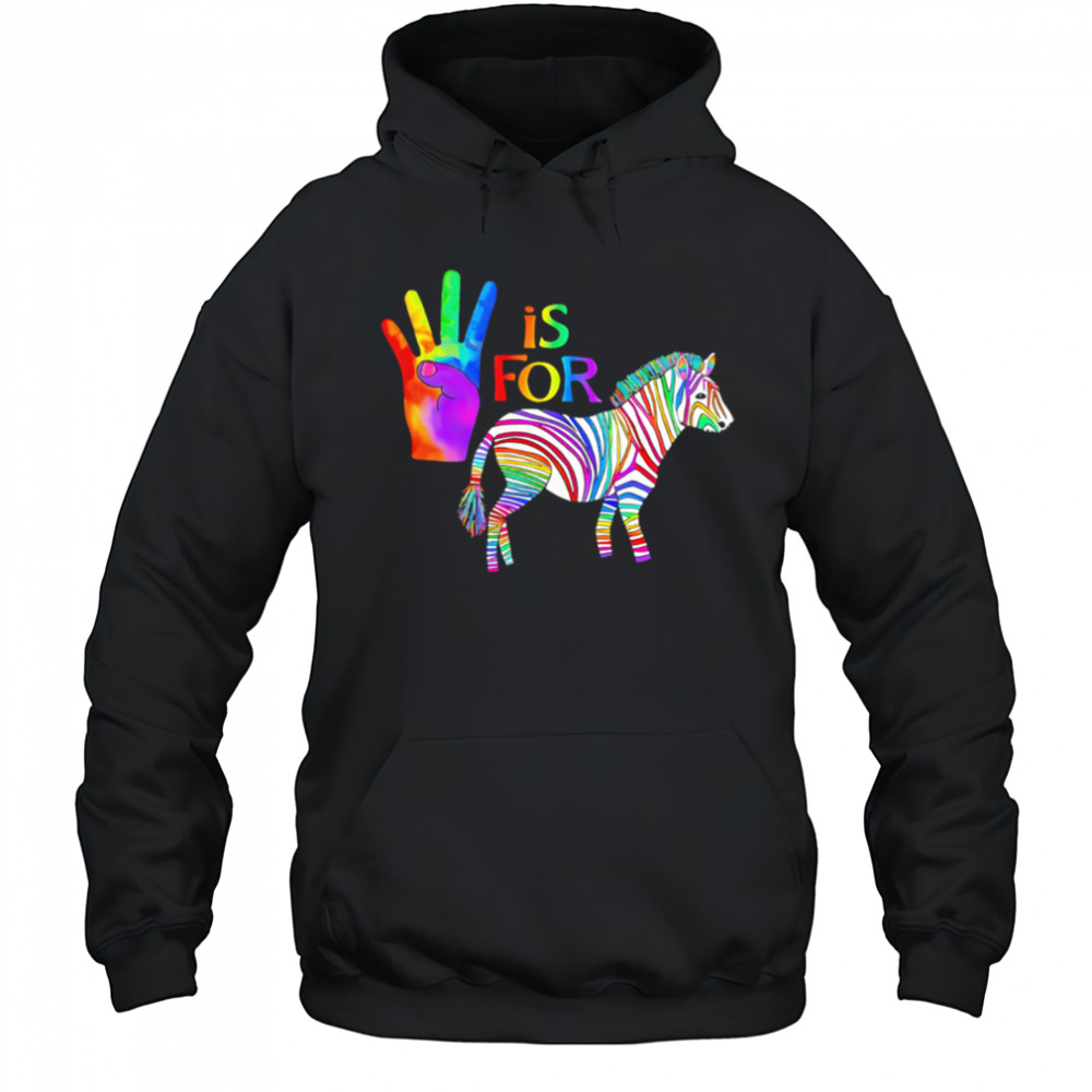 Ed The Zebra is For pride shirt Hoodie