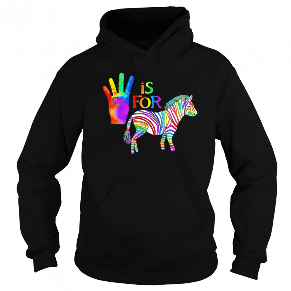 Ed The Zebra is For pride shirt Sweatshirt