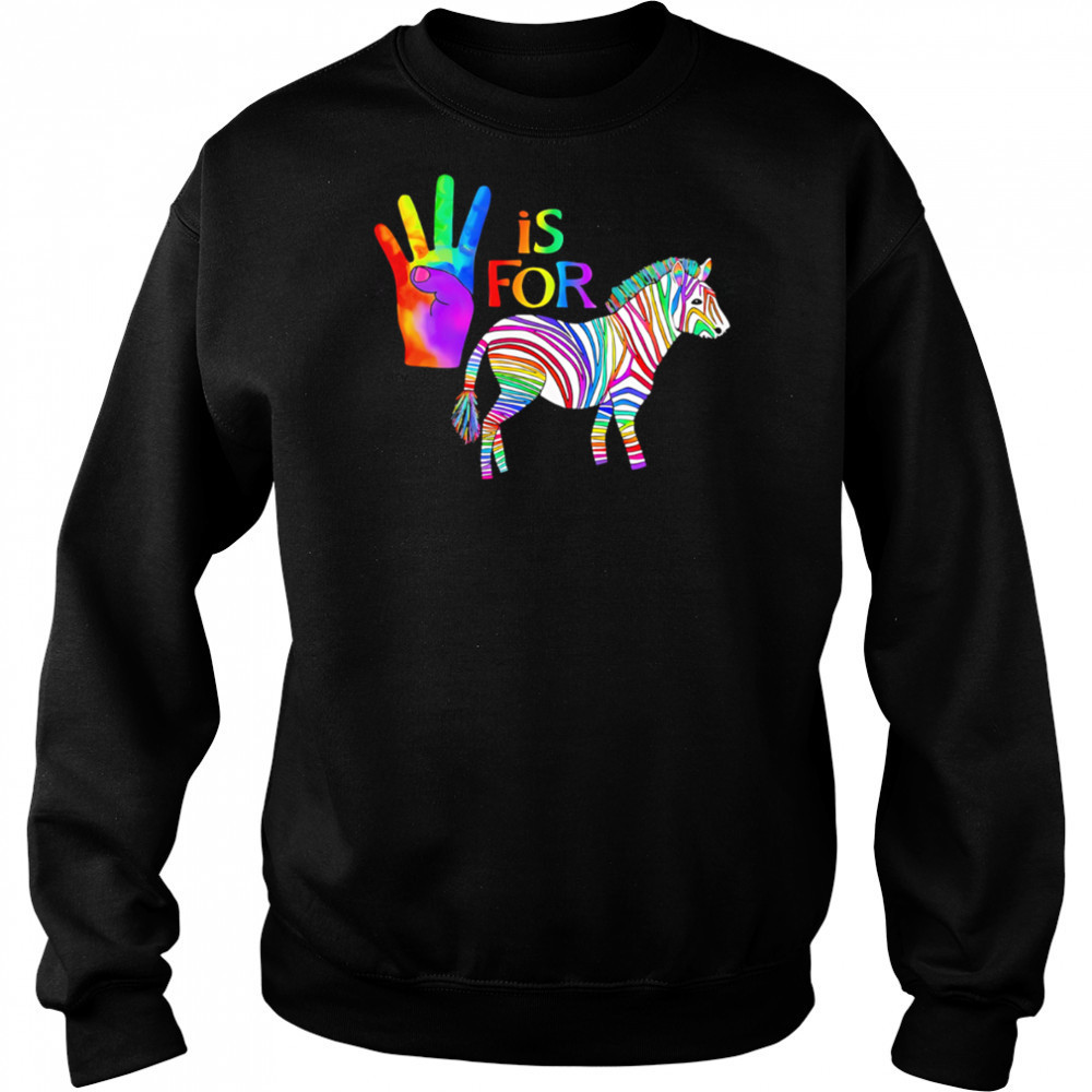 Ed The Zebra is For pride shirt Hoodie