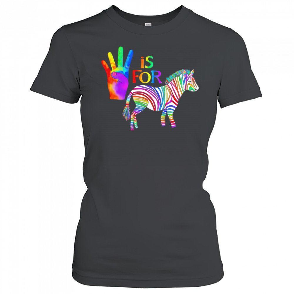 Ed The Zebra is For pride shirt Women's T-shirt