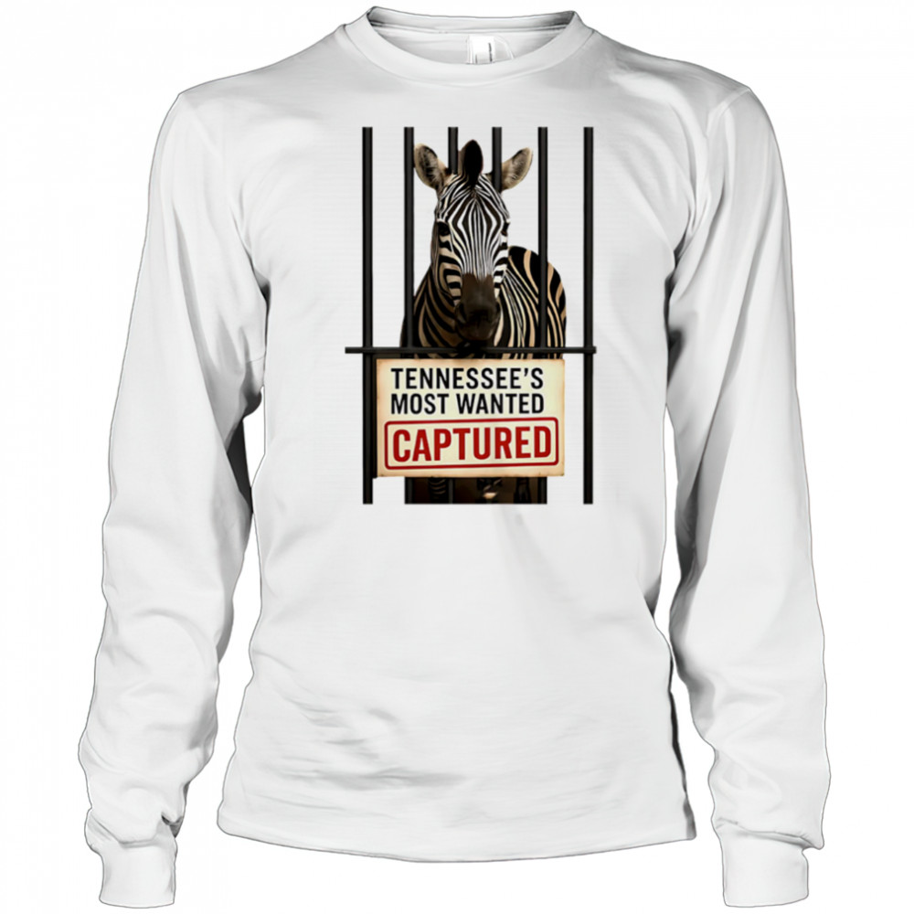 Ed The Zebra Tennessee’s Most Wanted Captured shirt Long Sleeved