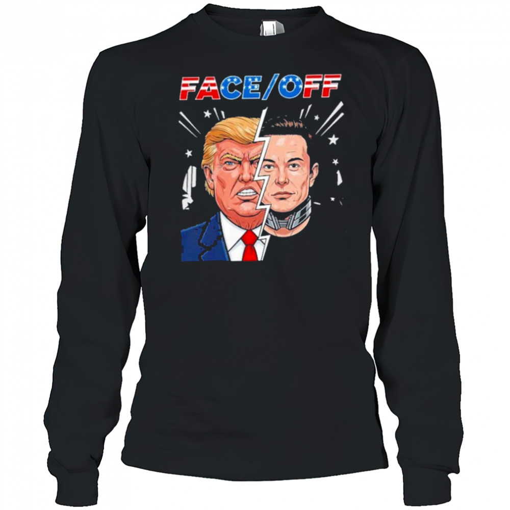 Elon Musk Vs Donald Trump Face Off In Big Beautiful Beef 2025 Black shirt Long Sleeved