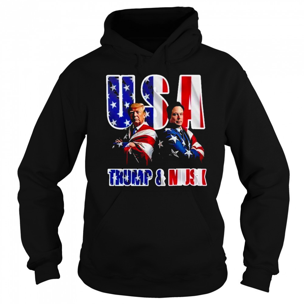 Elon Musk Vs Donald Trump USA Cover Flag American 2025 Black shirt Sweatshirt