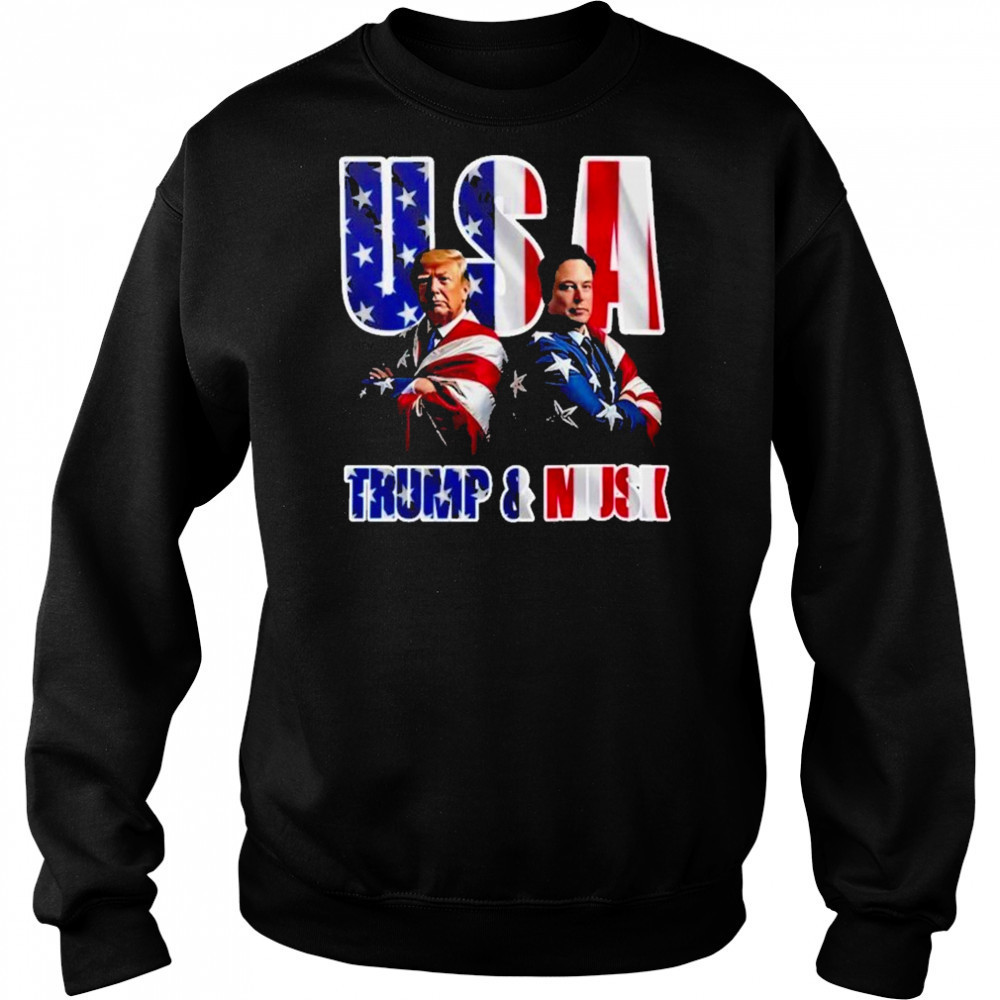 Elon Musk Vs Donald Trump USA Cover Flag American 2025 Black shirt Hoodie