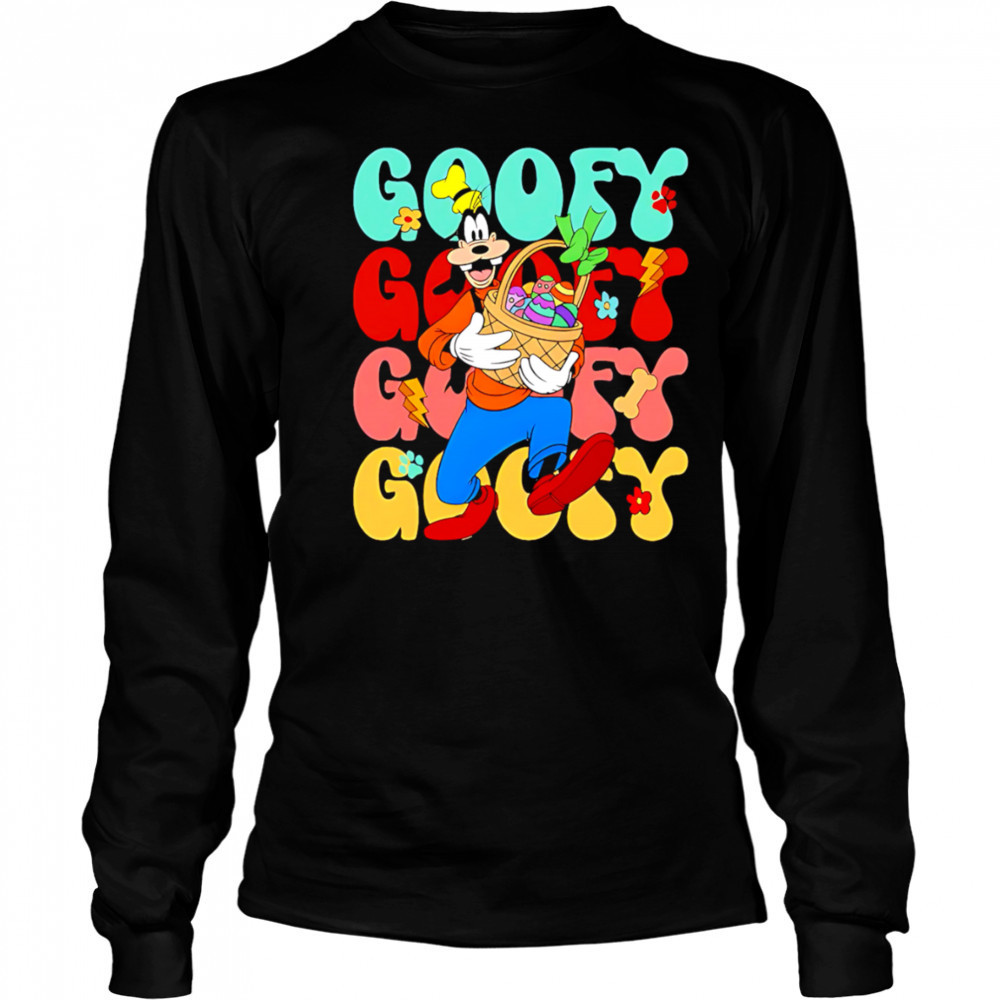 Goofy repeat cartoon cute shirt Long Sleeved