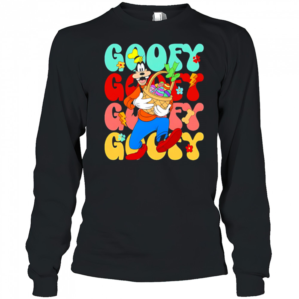 Goofy repeat cartoon cute shirt Long Sleeved