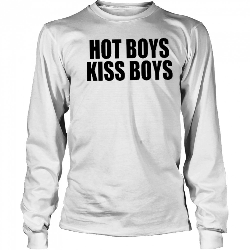 Hot Boys Kiss Boys Shirt Long Sleeved