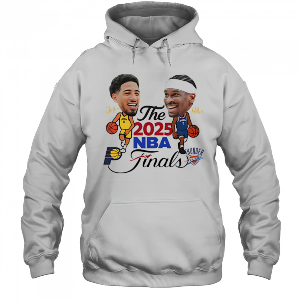 Indiana Pacers vs Oklahoma City Thunder The 2025 NBA Finals signature shirt Hoodie