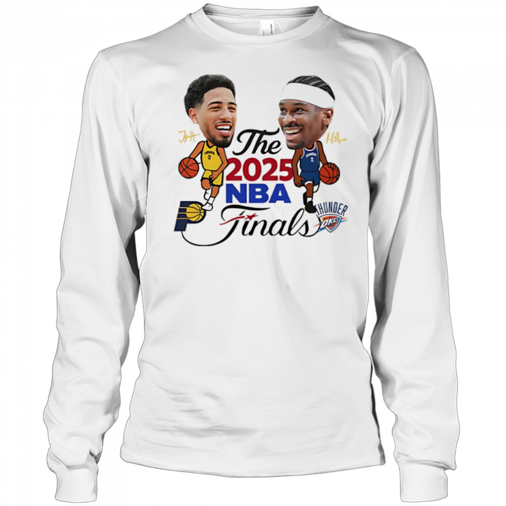 Indiana Pacers vs Oklahoma City Thunder The 2025 NBA Finals signature shirt Long Sleeved