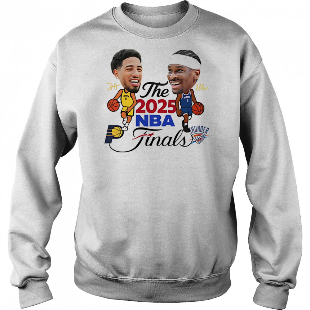 Indiana Pacers vs Oklahoma City Thunder The 2025 NBA Finals signature shirt Hoodie