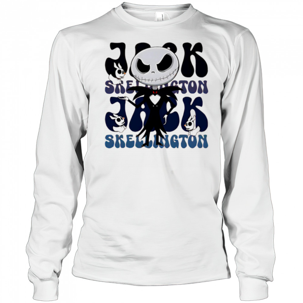 Jack Skellington repeat cartoon cute shirt Long Sleeved
