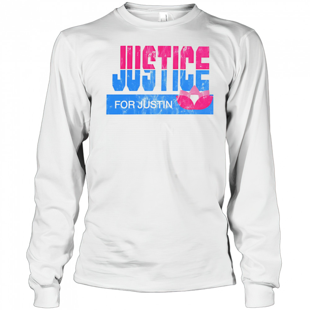 Justice for Justin lotus flower shirt Long Sleeved