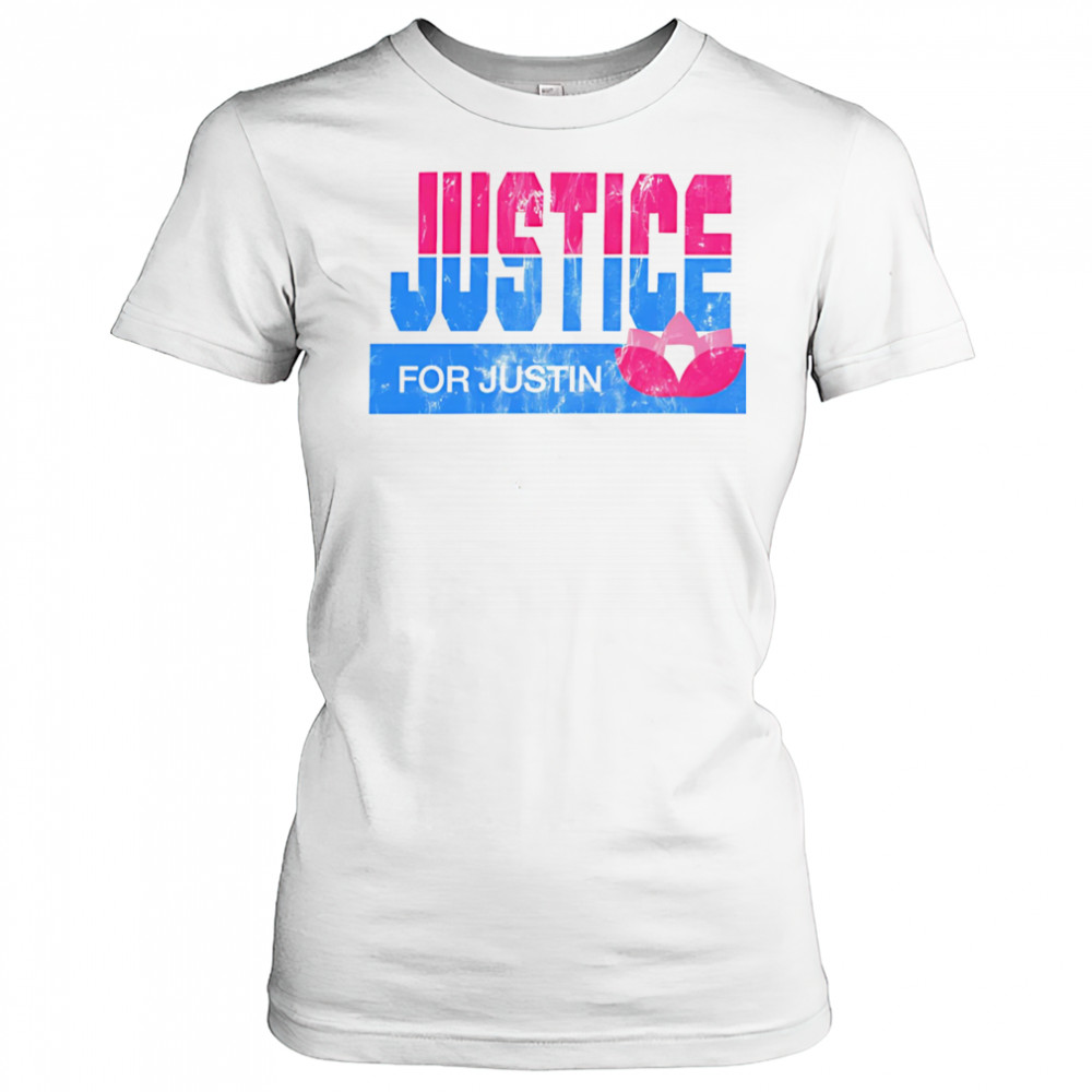 Justice for Justin lotus flower shirt Women's T-shirt