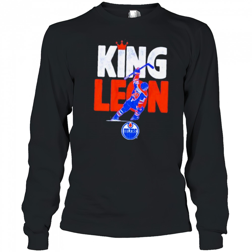Leon Draisaitl King Leon Edmonton Oilers Merch T-Shirt Long Sleeved