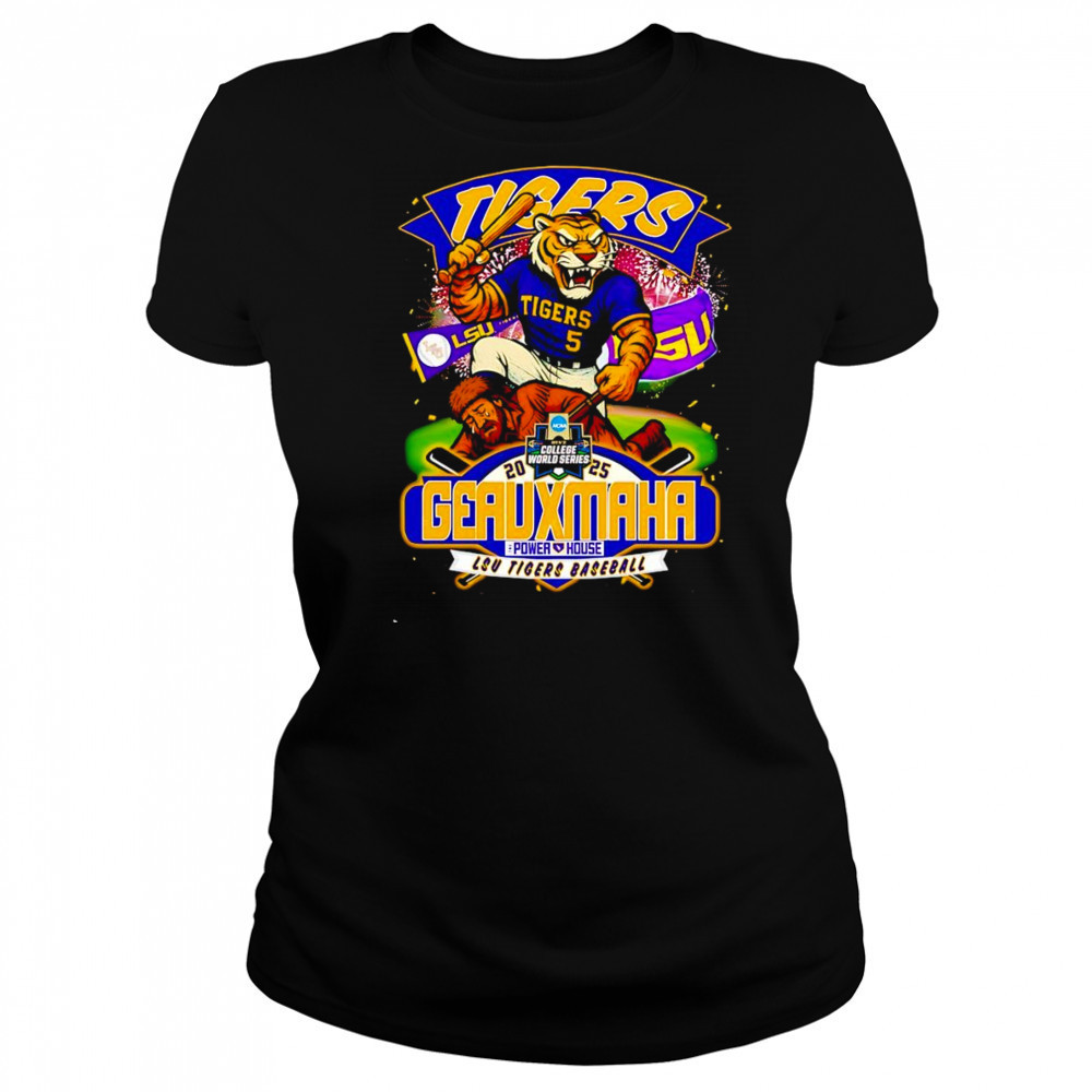 LSU Tigers baseball 2025 Geauxmaha mascot shirt Women's T-shirt