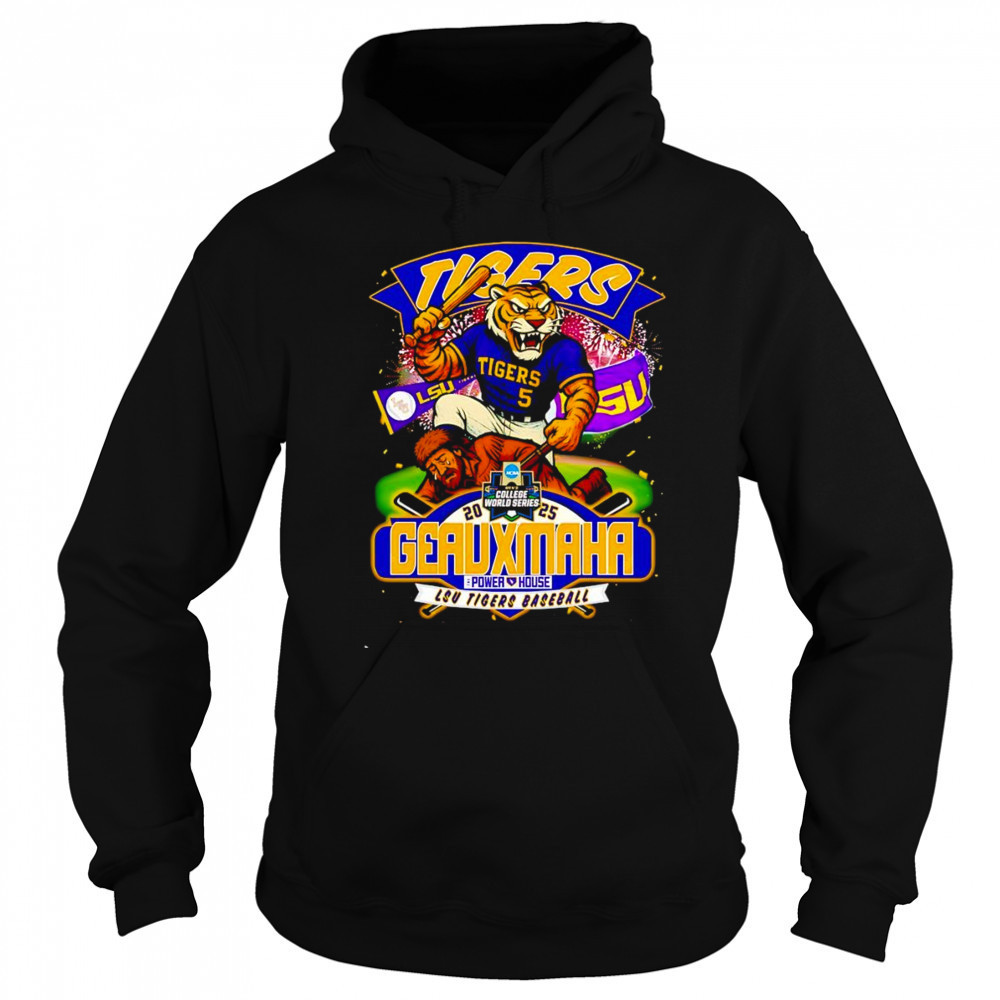 LSU Tigers baseball 2025 Geauxmaha mascot shirt Sweatshirt