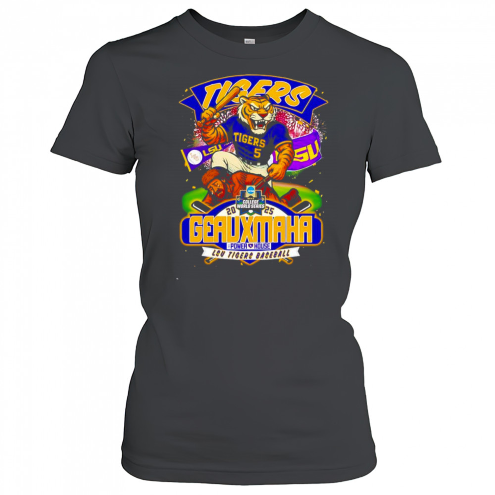 LSU Tigers baseball 2025 Geauxmaha mascot shirt Women's T-shirt