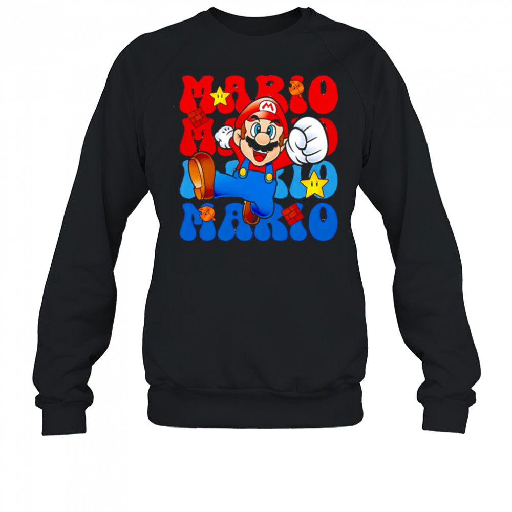 Mario repeat cartoon cute shirt Sweatshirt