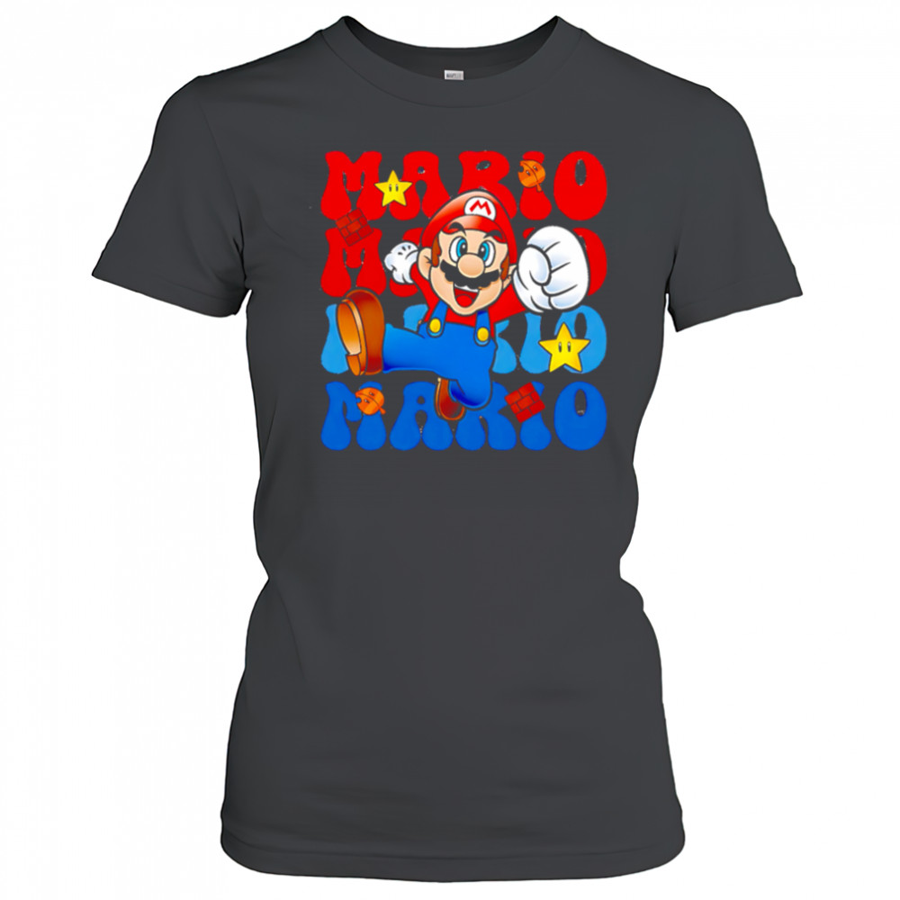 Mario repeat cartoon cute shirt Women's T-shirt