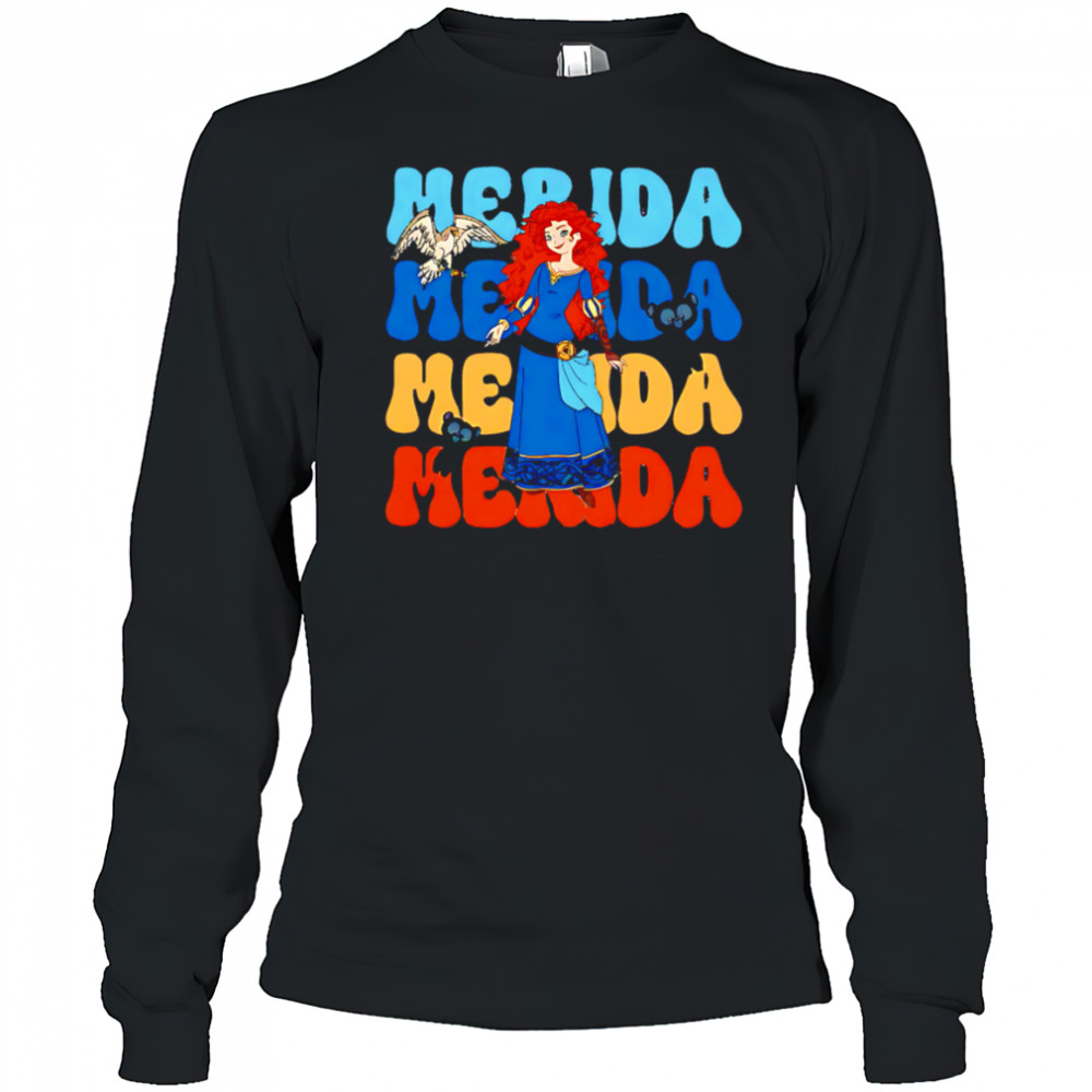 Merida repeat cartoon cute shirt Long Sleeved