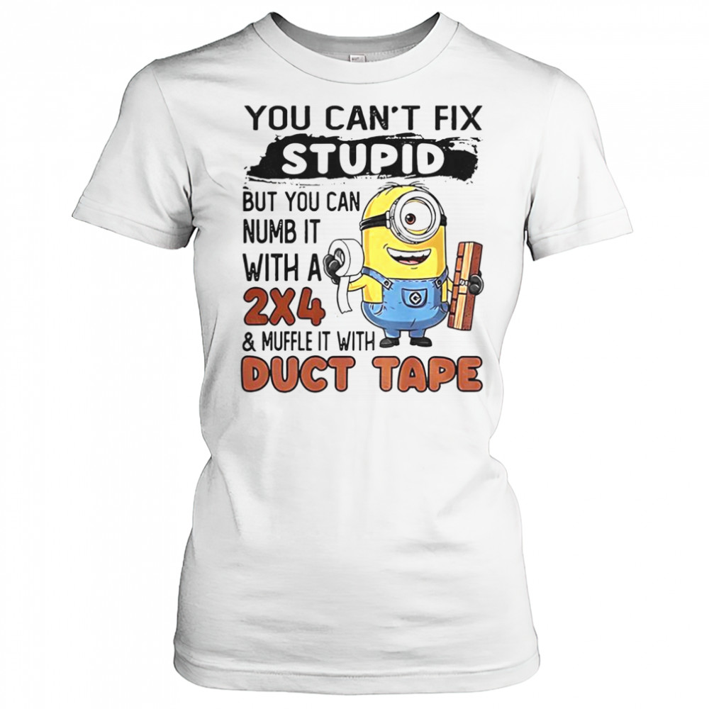 Minion You Can’t Fix Stupid But You Can Numb It With A 2×4 T-Shirt Women's T-shirt