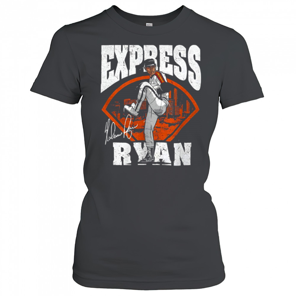 Nolan Ryan Houston Astros MLB baseball player express field shirt Women's T-shirt